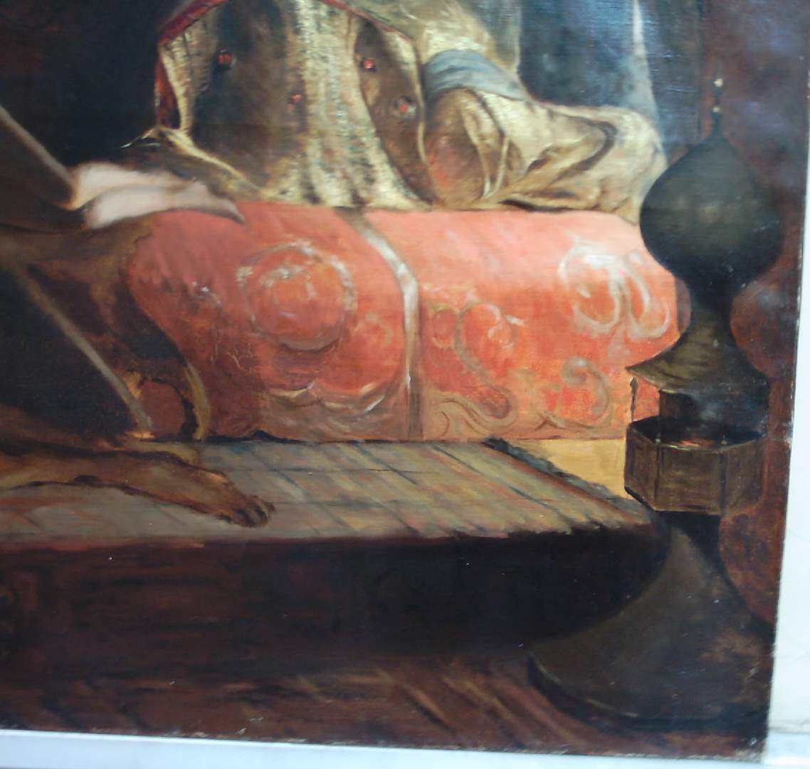 Antica Veduta Orientalista, Sensuale, Decorativa, Grandi Dimensioni, Harem, Cherifas immagine 17