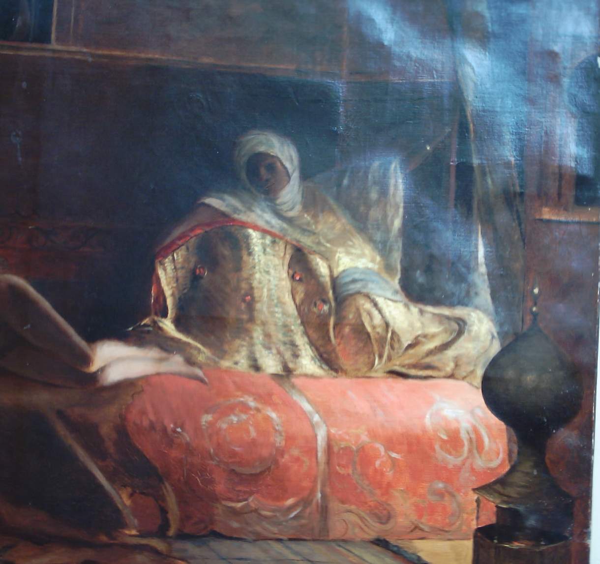 Antica Veduta Orientalista, Sensuale, Decorativa, Grandi Dimensioni, Harem, Cherifas immagine 24