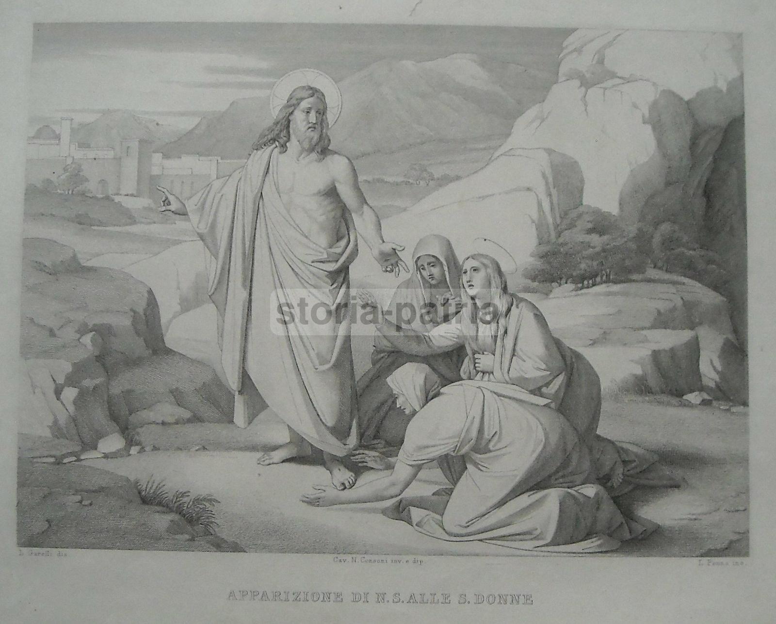 Arte, Antica Scena Devozionale, Gesu, Artisti Consoni Garelli, Incisore Penna, 800 immagine 1