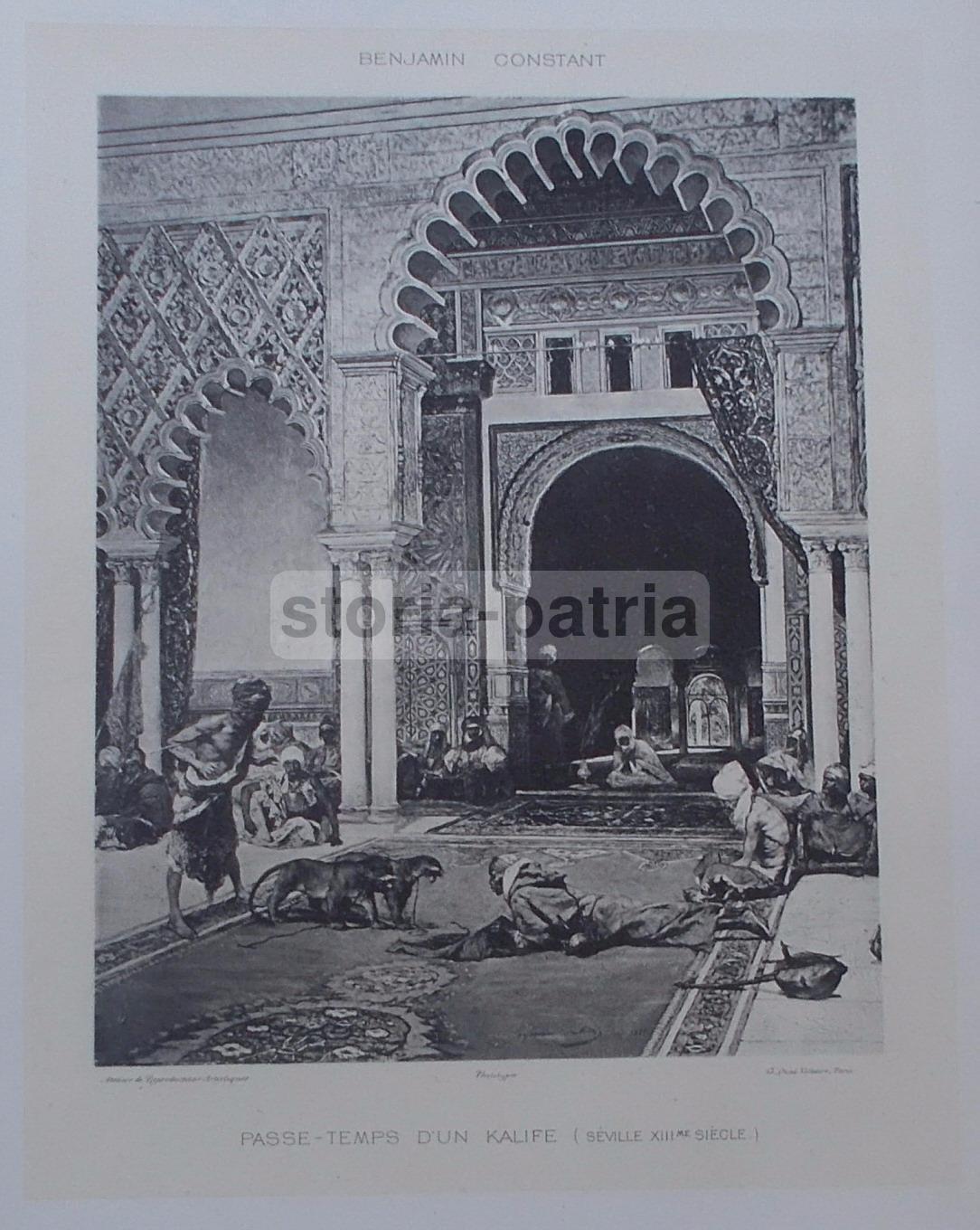 Arte, Antica Scena Orientalista, Artista Benjamin Constant, Passatempi Del Califfo immagine 1