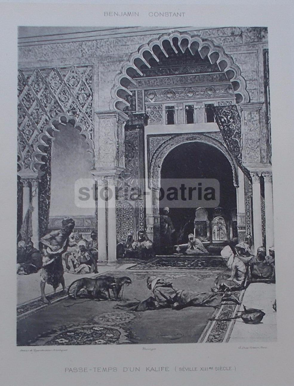 Arte, Antica Scena Orientalista, Artista Benjamin Constant, Passatempi Del Califfo immagine 2