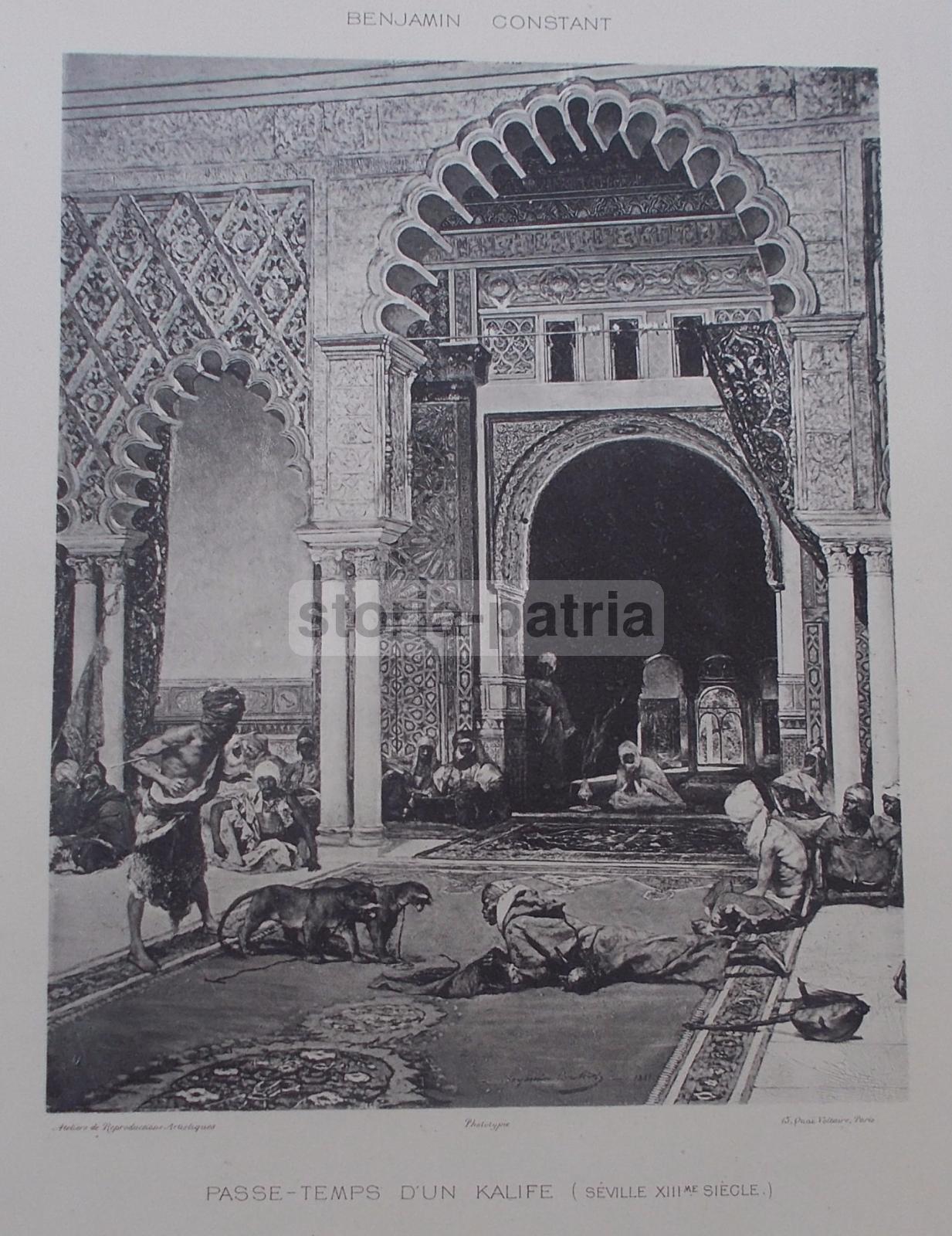 Arte, Antica Scena Orientalista, Artista Benjamin Constant, Passatempi Del Califfo immagine 3