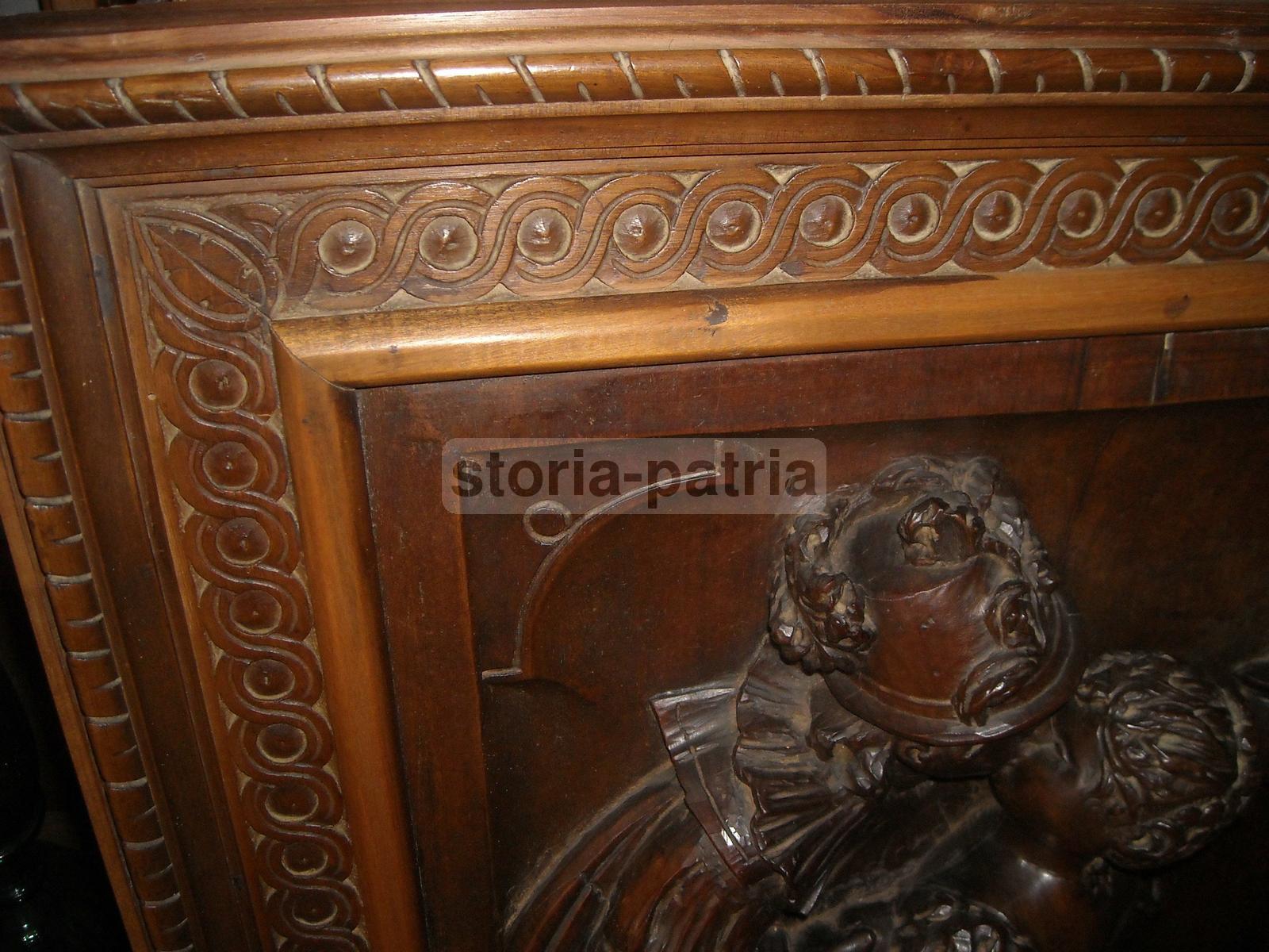Arte Decorativa, Artigianato, Pregevole Ebanisteria, Intaglio Ligneo, Scena Galante immagine 7
