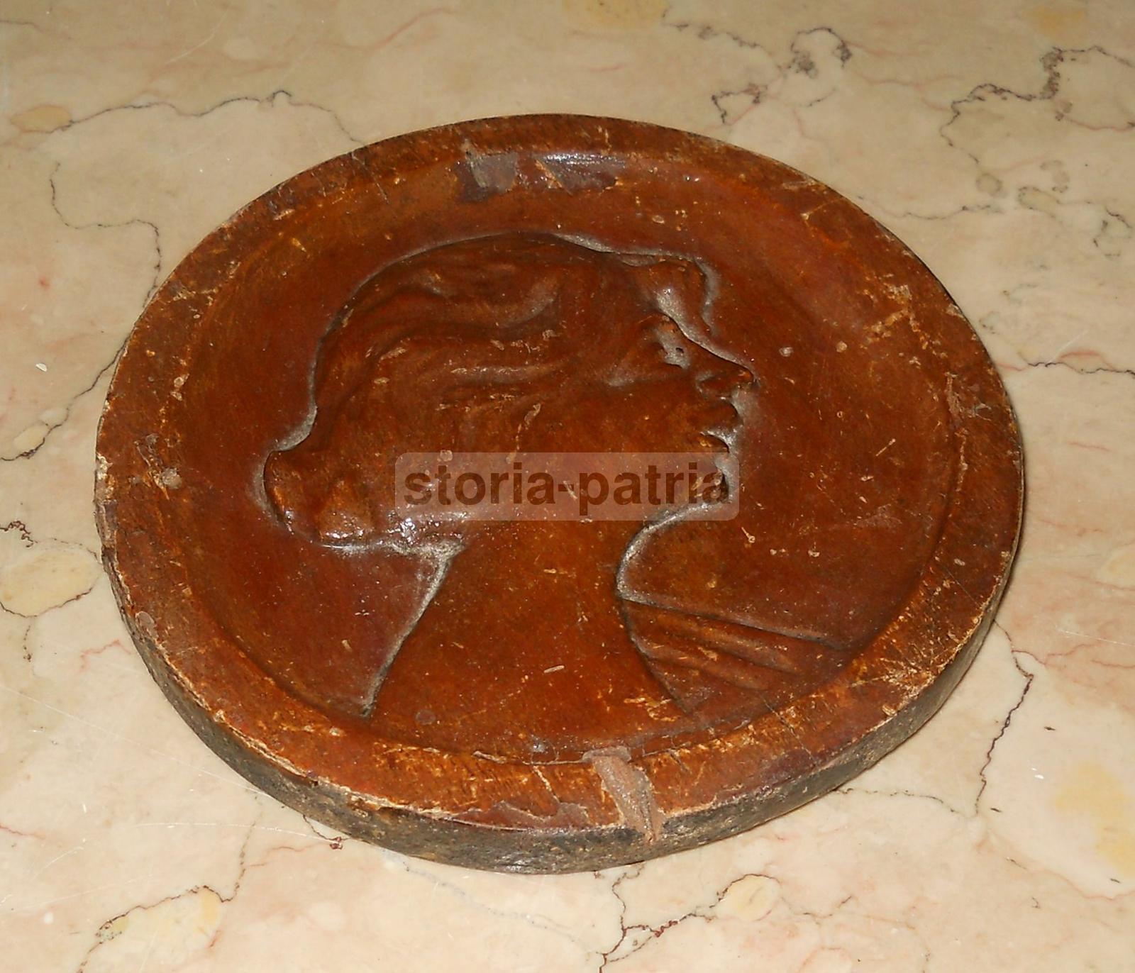 Arte Decorativa, Ebanisteria, Intaglio In Legno, Figura Liberty, Decorativa Scultura immagine 1