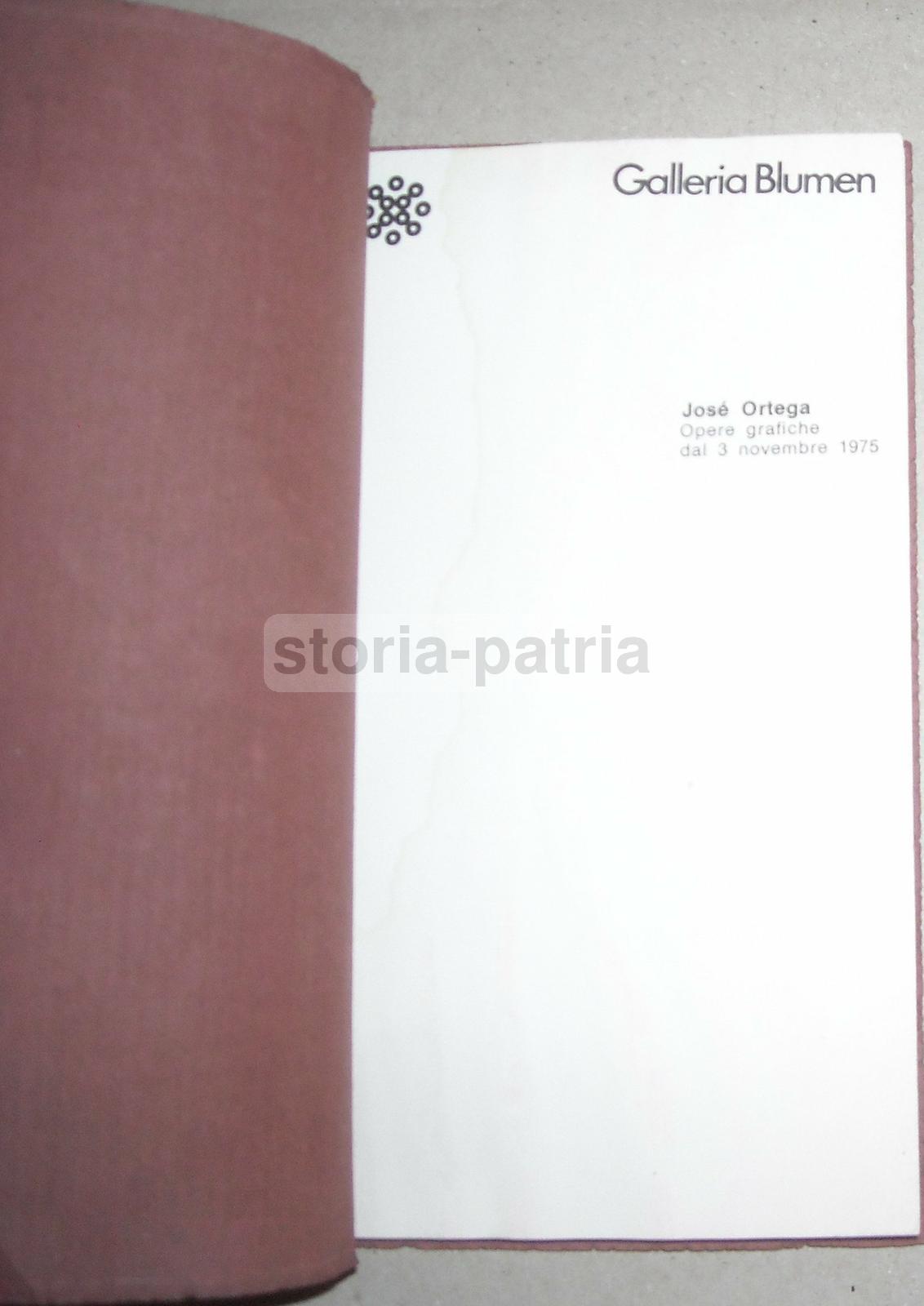 Arte Del Novecento, Grafica, Artista Ortega, Galleria Blumen, Catalogo, Lugano, 1975 immagine 2