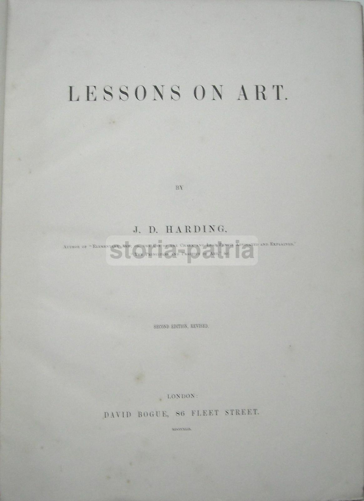 Arte, Tecnica Del Disegno, Illustrato Di Pregio, Harding, Numerose Tavole, 800, Raro immagine 2