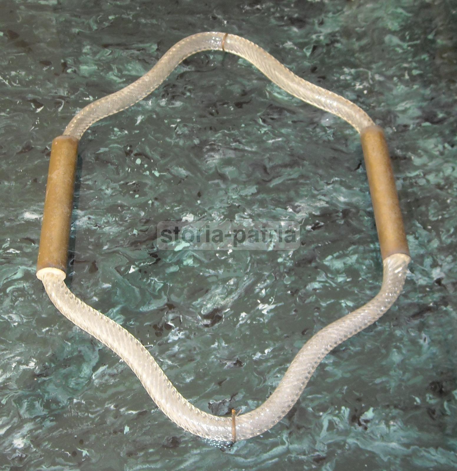 Arti Decorative Del 900, Cornice Da Collezione, Inusuale, Vetro E Ottone, d'Epoca immagine 2