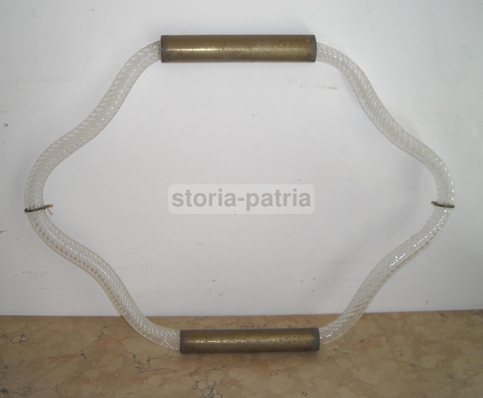 Arti Decorative Del 900, Cornice Da Collezione, Inusuale, Vetro E Ottone, d'Epoca immagine 8