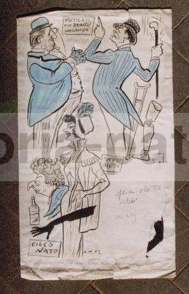 Bellissima Vignetta d'Epoca, Cultura Da Spiaggia, Sartre, Filosofia, Onorato, Rarita immagine 4