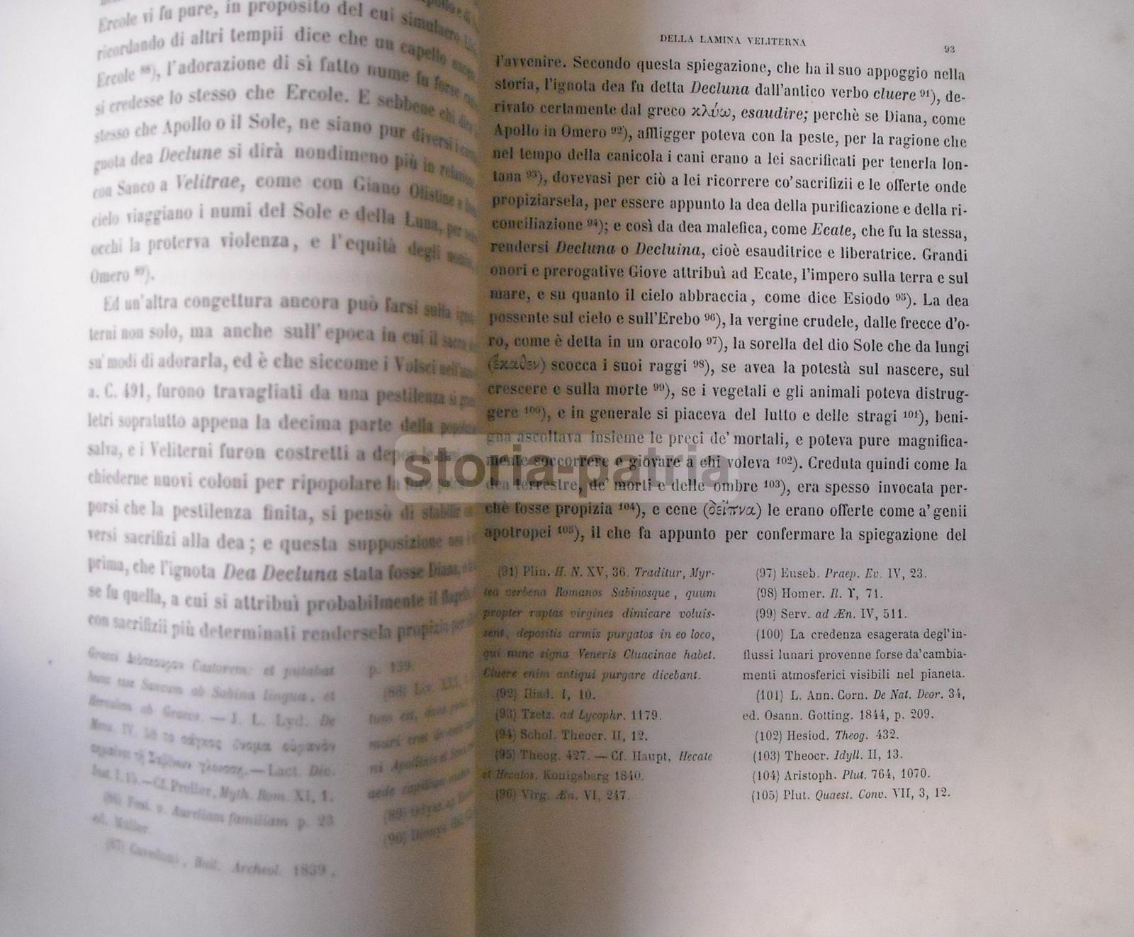 Corcia, Lamina Veliterna, Velletri, Epigrafia, Linguistica, Dialetto, Mitologia, 800 immagine 2