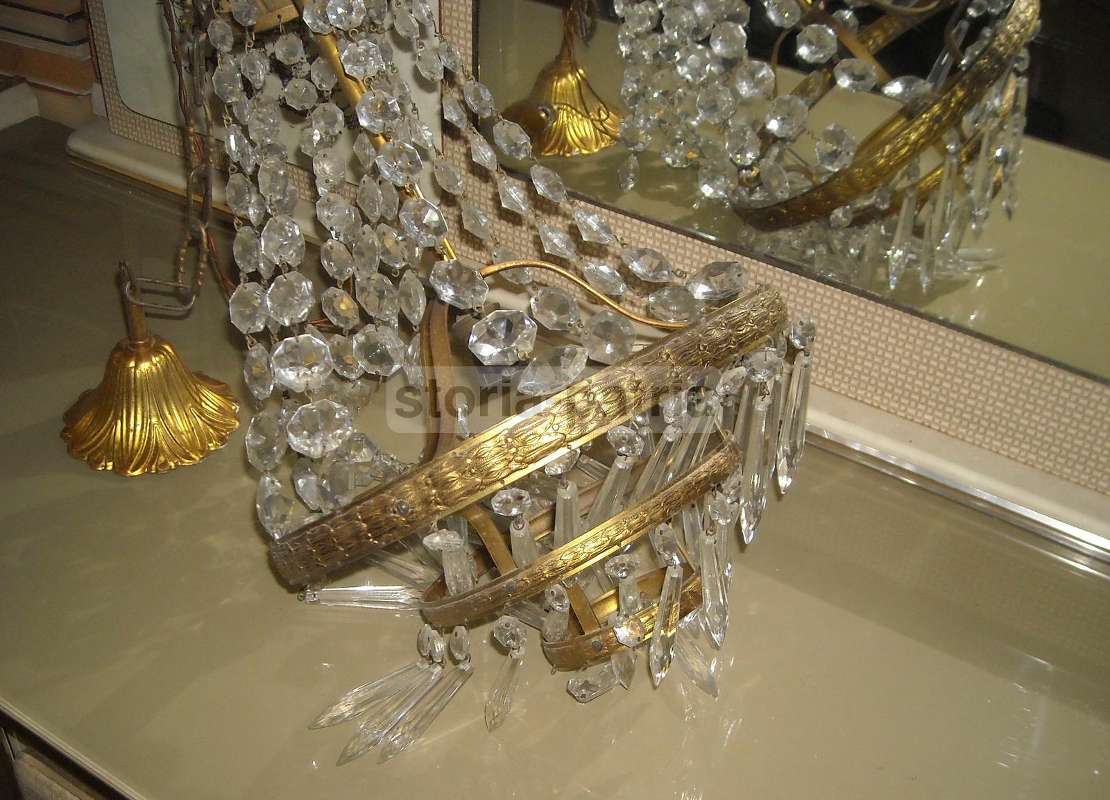 Decorativo Lampadario, Elegante, Utile Per Qualsiasi Ambiente, Struttura Con Vetri immagine 2