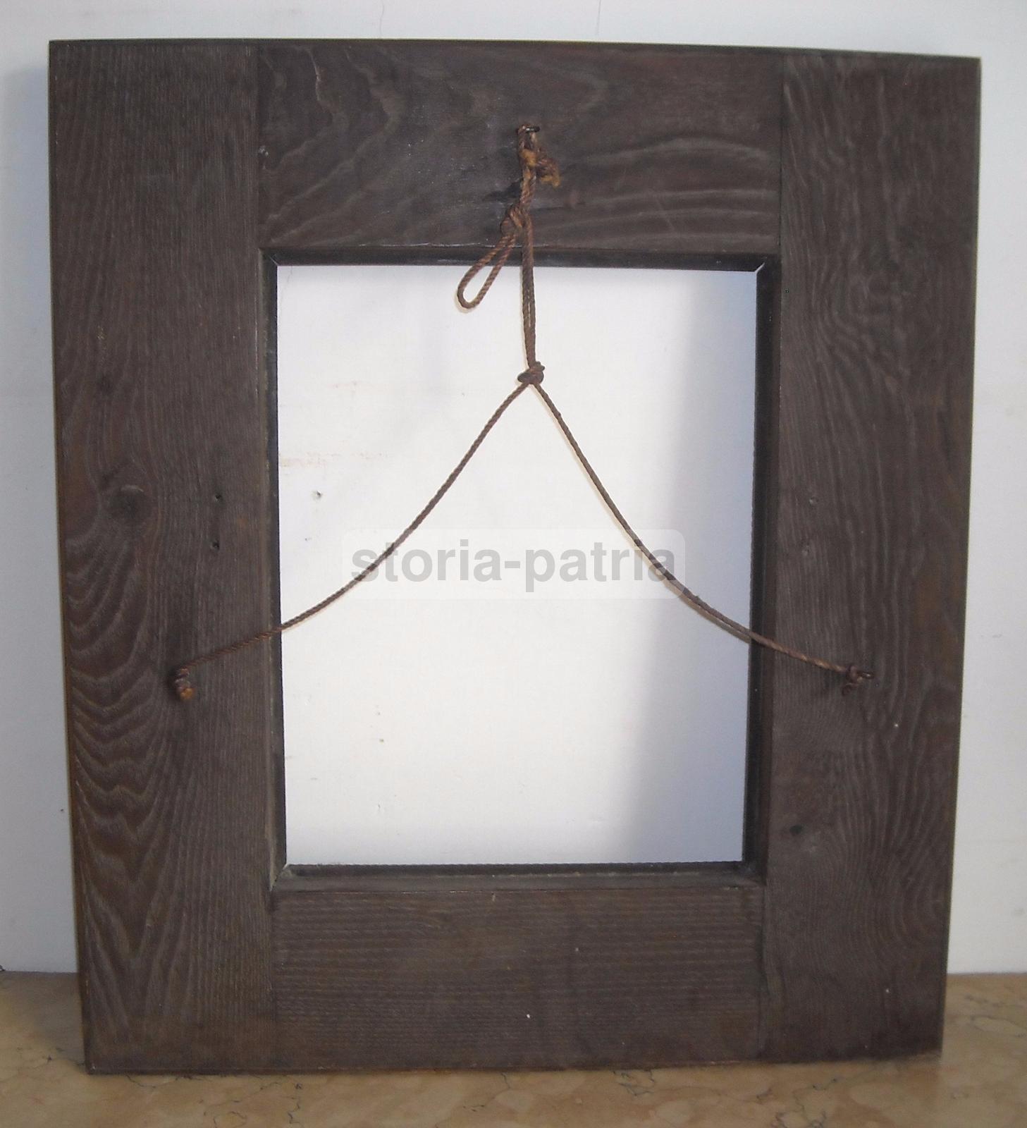 Elegante Antica Cornice, Legno Massello Con Pregevoli Intarsi, Bellissima, d'Epoca immagine 3