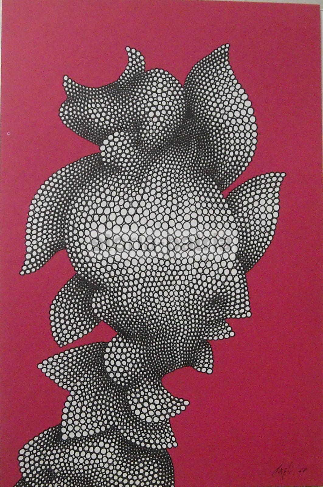 Marche, Arte Contemporanea, Artista Cagli, Suggestiva Grafica d'Epoca, Decorativa immagine 1