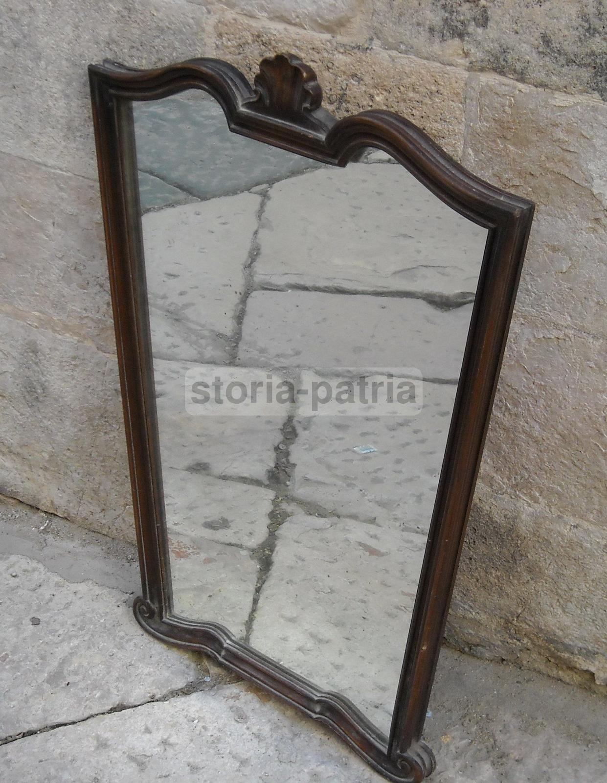 Modernariato, Design, Art Deco, Bella Cornice Con Specchio, Specchiera d'Epoca immagine 2