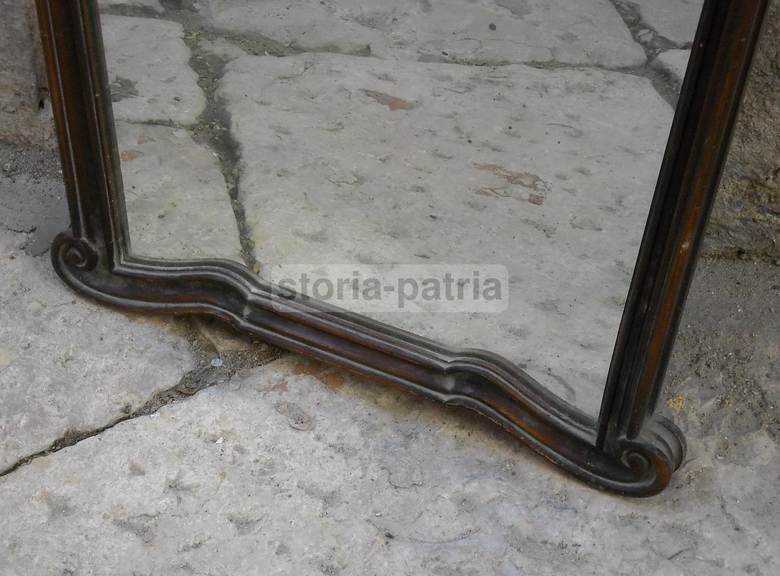 Modernariato, Design, Art Deco, Bella Cornice Con Specchio, Specchiera d'Epoca immagine 3