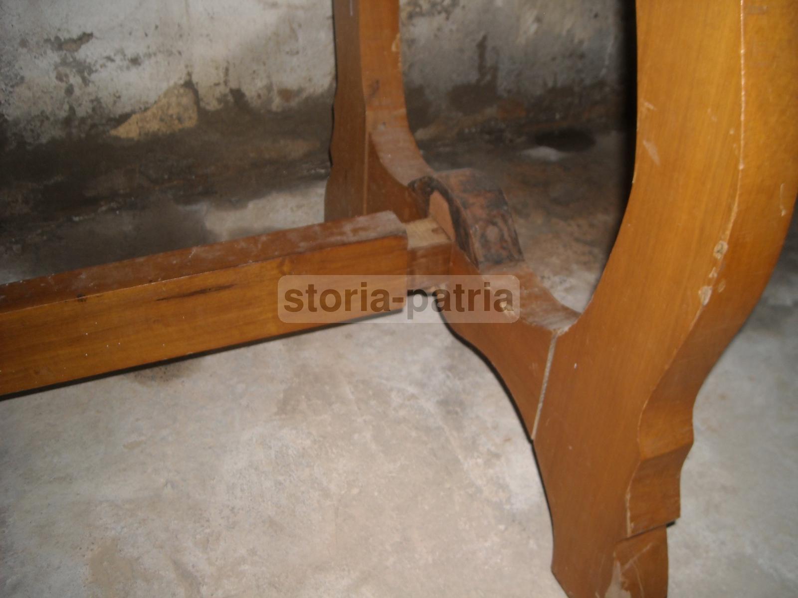 Rustico Robusto Tavolo, Legno Massiccio, Stile Fratino, Utile Scrittoio, Da Restauro immagine 2
