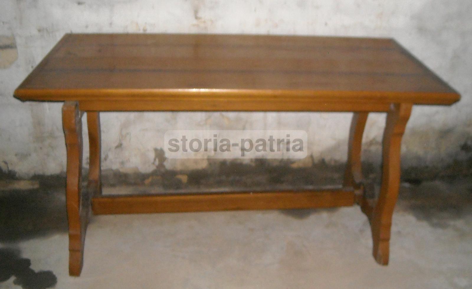 Rustico Robusto Tavolo, Legno Massiccio, Stile Fratino, Utile Scrittoio, Da Restauro immagine 8