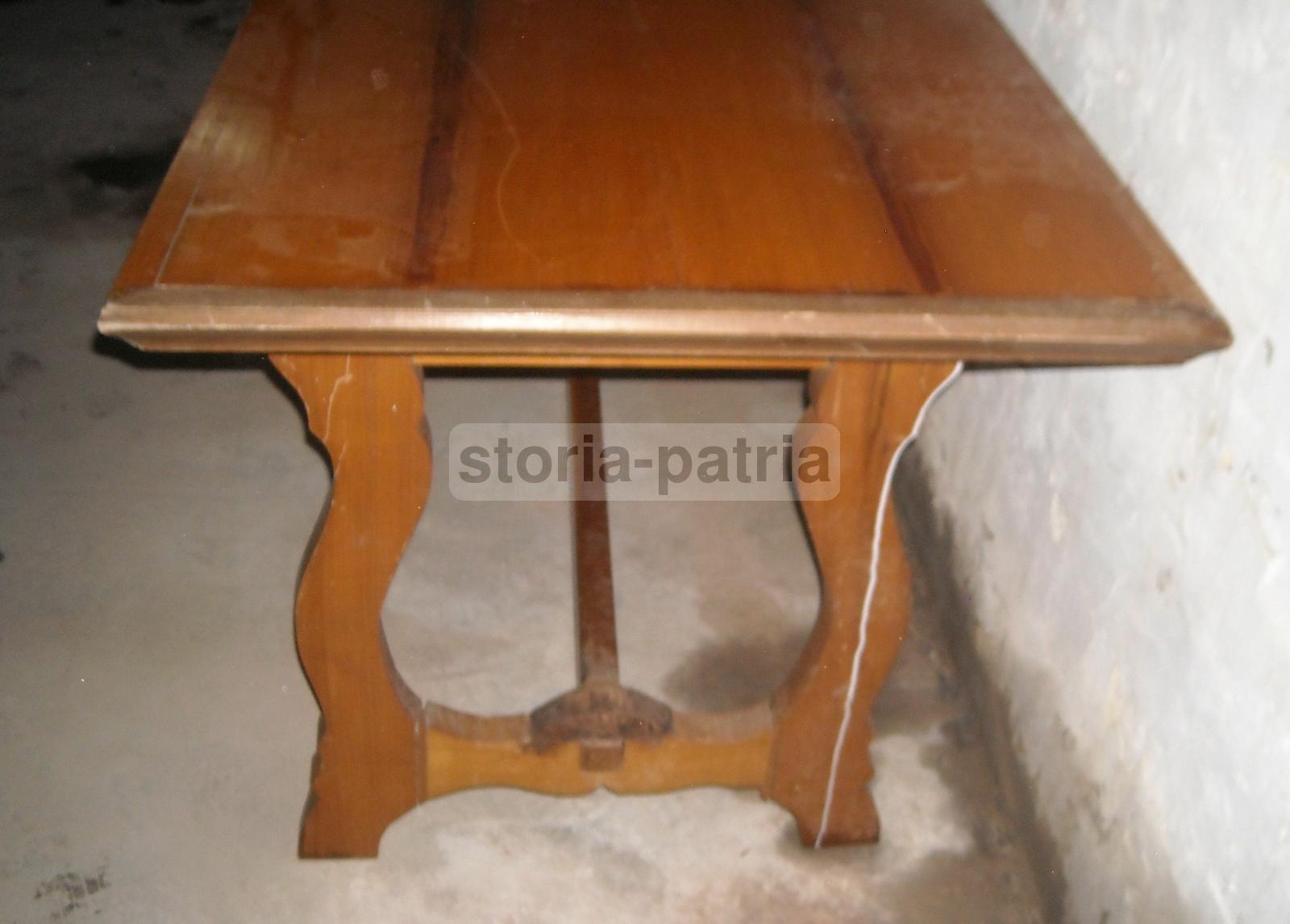 Rustico Robusto Tavolo, Legno Massiccio, Stile Fratino, Utile Scrittoio, Da Restauro immagine 12