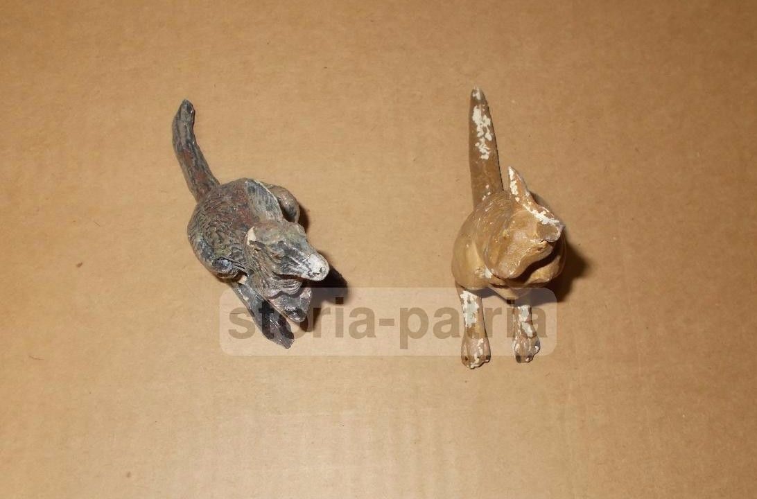 Sculturine Da Collezione, Coppia Di Canguri, Utili Per Diorami Zoologici, Inusuali immagine 1