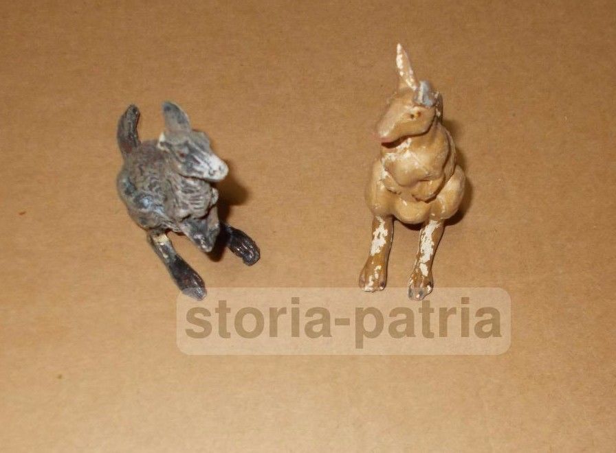 Sculturine Da Collezione, Coppia Di Canguri, Utili Per Diorami Zoologici, Inusuali immagine 2