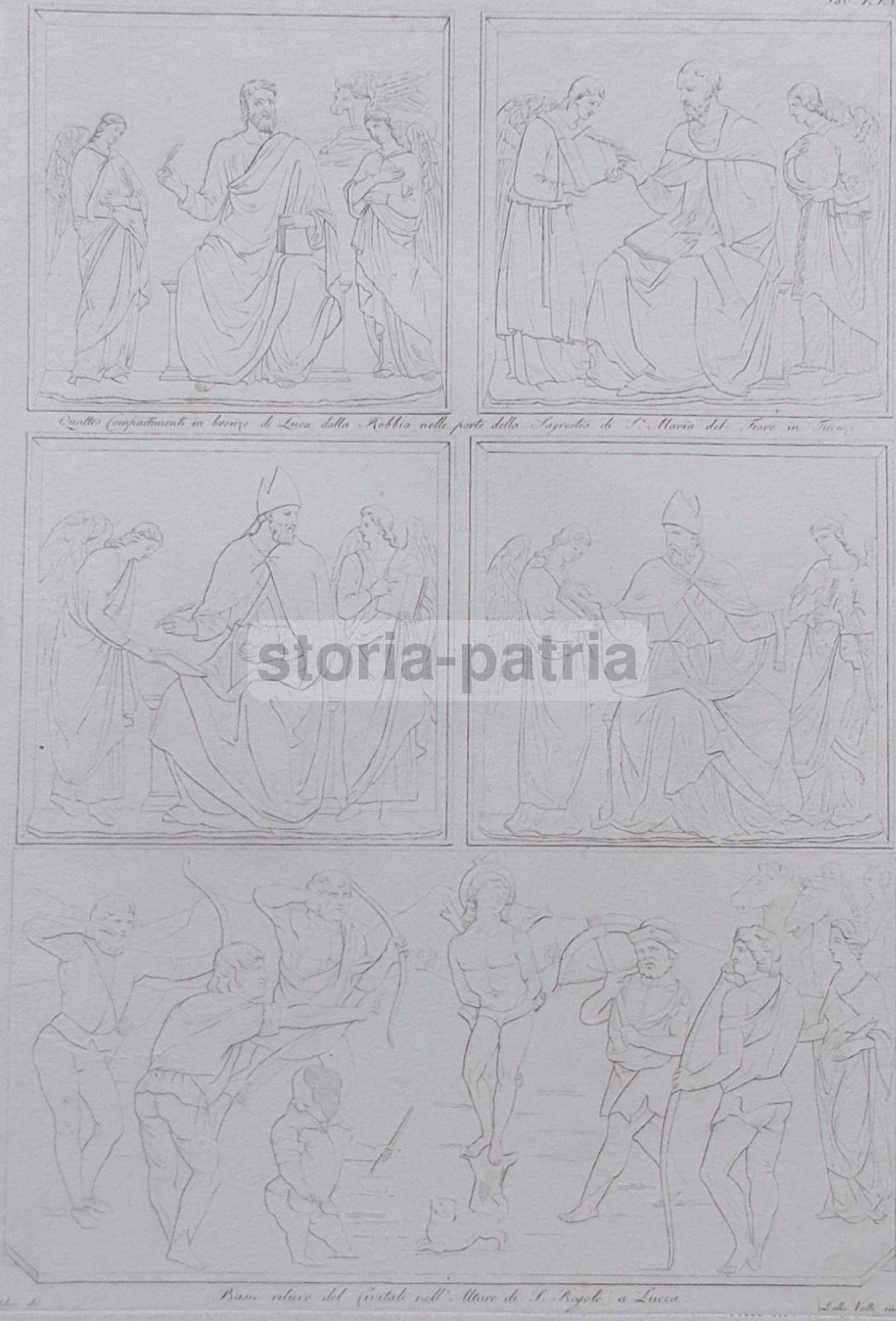 Toscana, Lucca, S Regolo, Firenze, Arte, Della Robbia, Civitali, Della Valle Incisore immagine 1