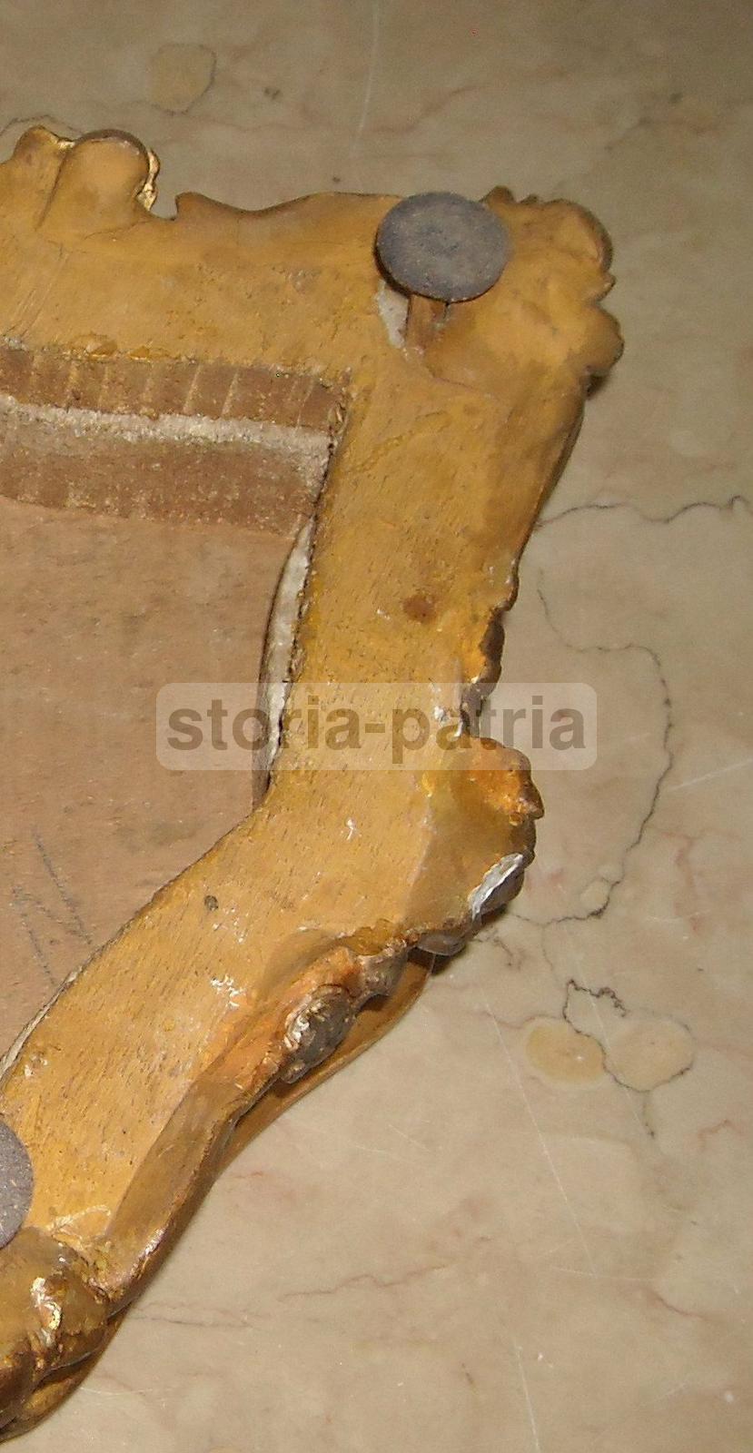 Utile E Decorativo Supporto, Antica Base, Fregi Dorati, Per Sculture O Porcellane immagine 3