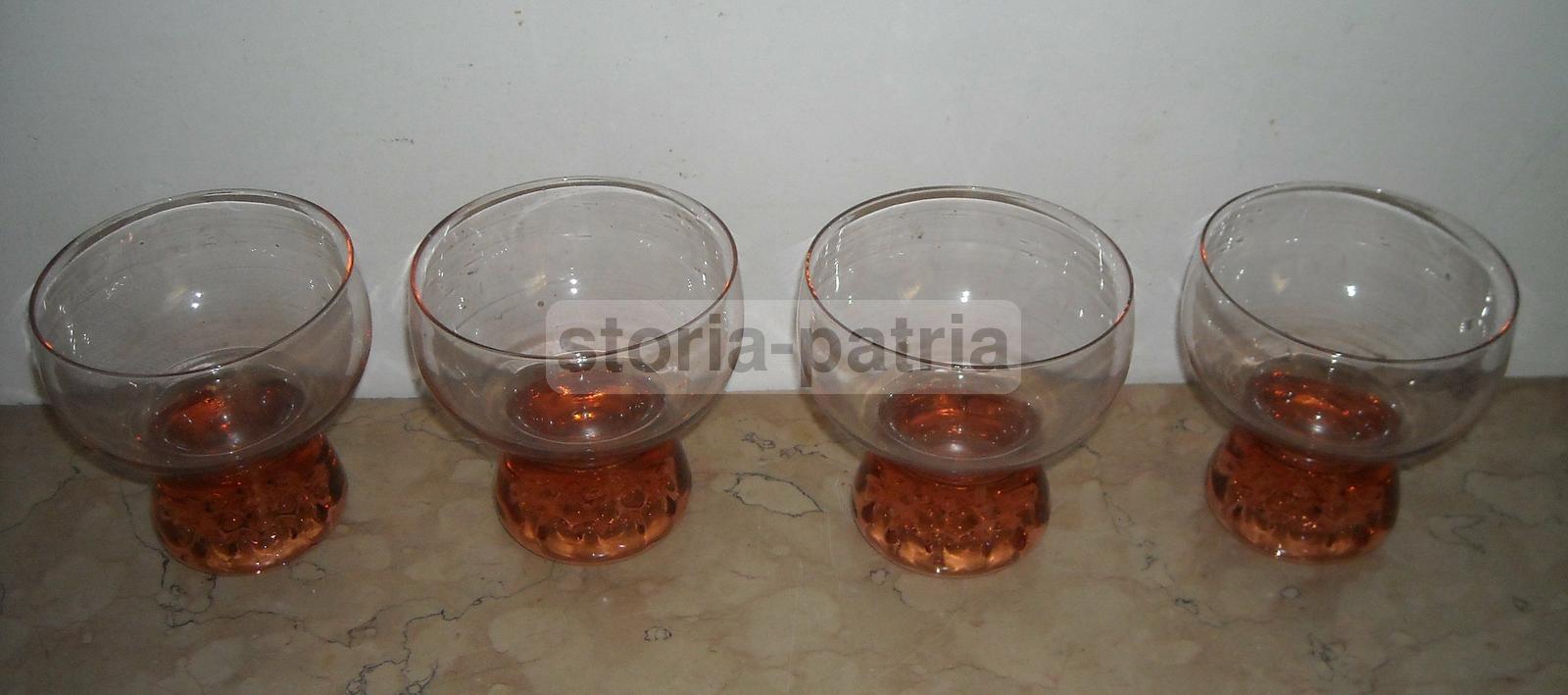 Vetri Decorativi, Set Di 5 Ciotole, Vetro Rosa, Per Macedonie Di Frutta O Gelato immagine 8